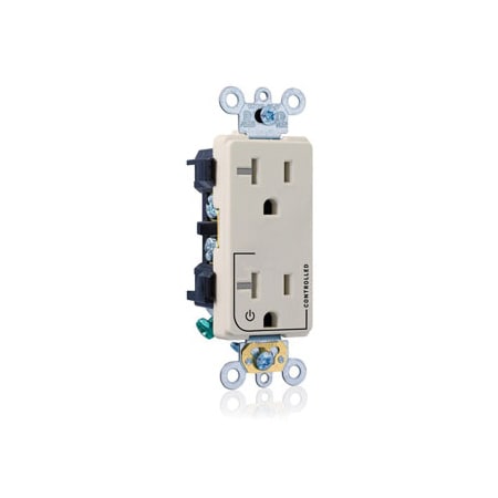Leviton ELECTRICAL RECEPTACLES LA DEC REC SPLIT W/1PLUG CTRL 20A125V 16352-1PT